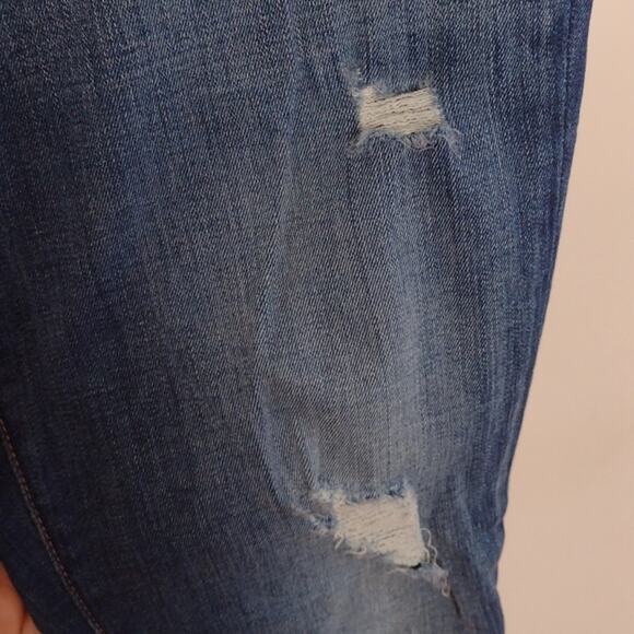 Current/Elliott Stiletto Niagara Destroy Distressed Denim Blue Skinny Jeans 30 - Picture 6 of 15